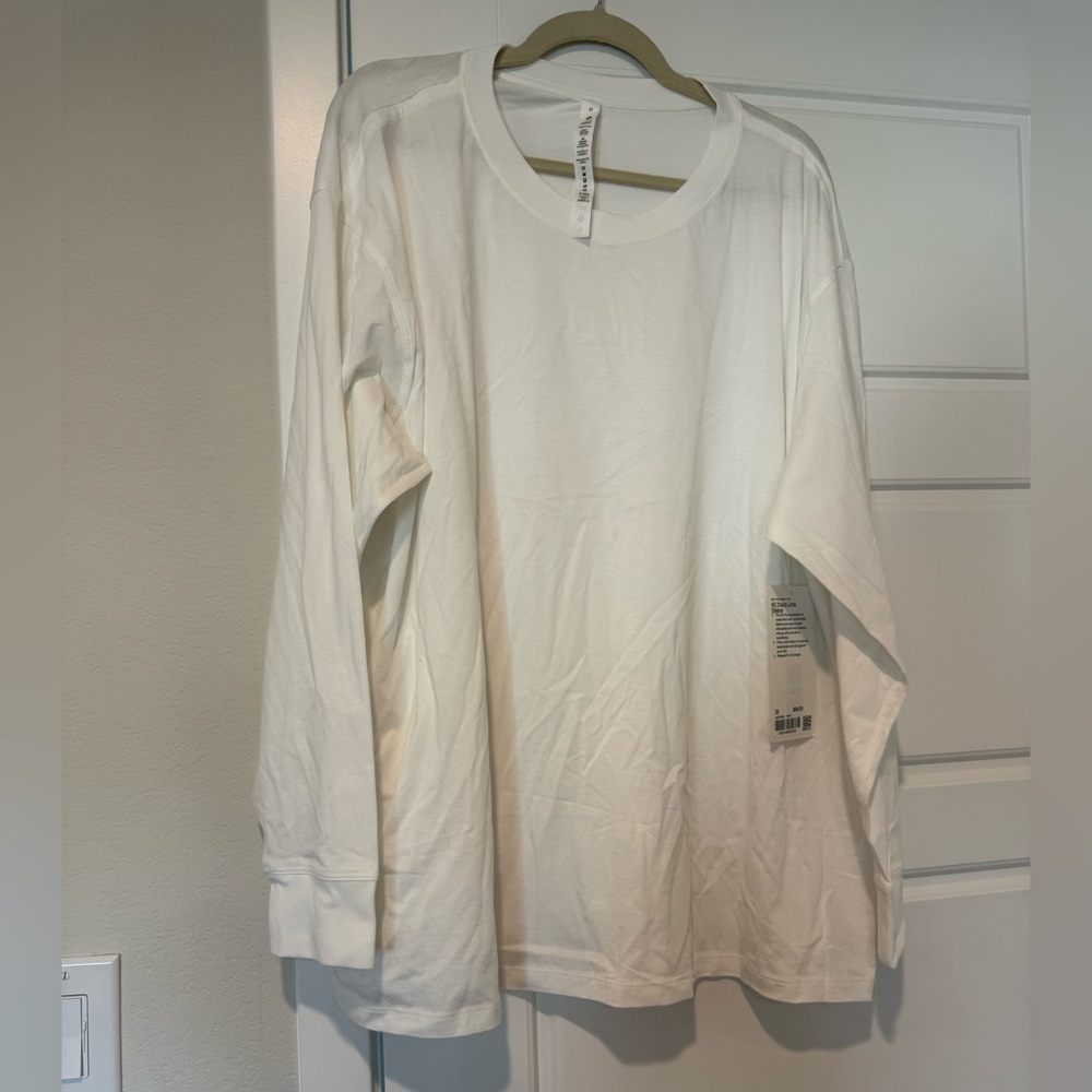 NWT Lululemon All Yours Long Sleeve Tshirt size 20